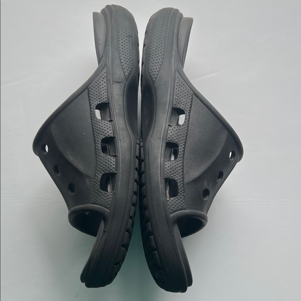 CROCS Black Slide Sandals - Picture 3 of 9